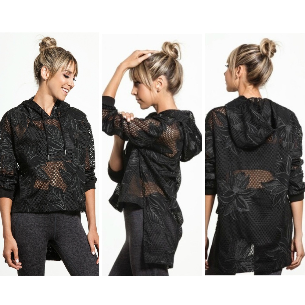 NEW Free People Spring Fling Mesh Hoodie